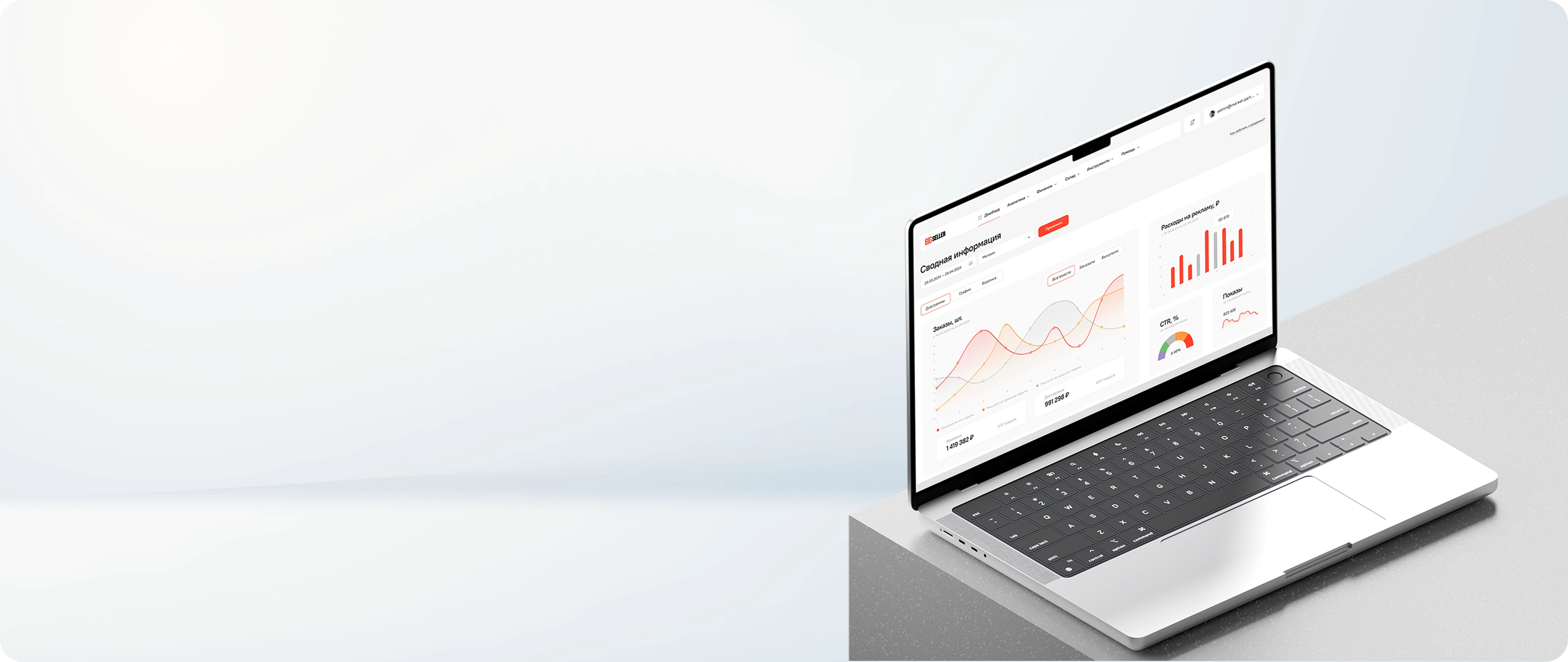 Дашборд по магазину